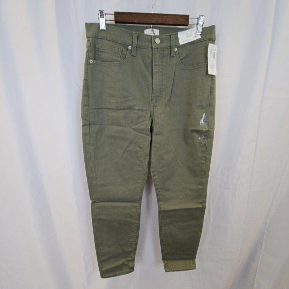 Maurices Sculpt Skinny Jeans Womens 12 Short Green High-Rise Super Stretch Denim